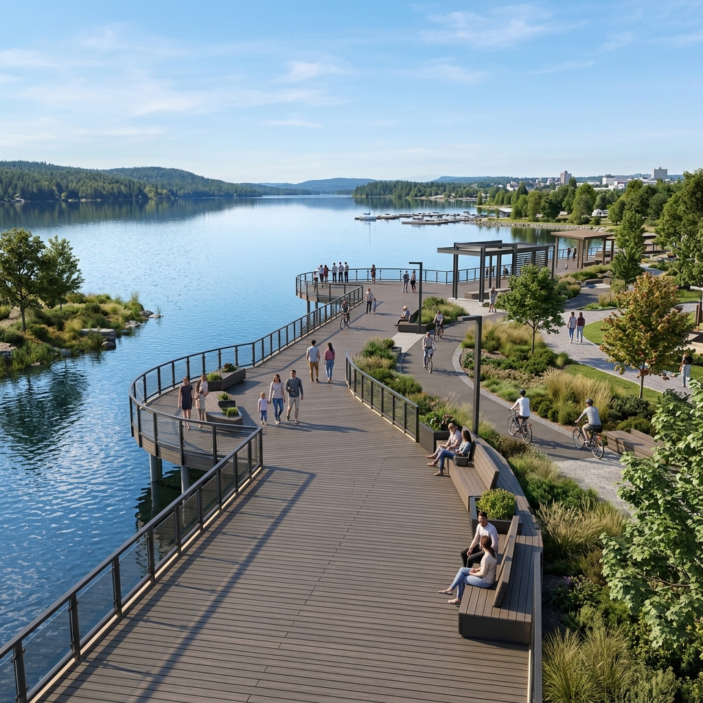 Public outdoor WPC application